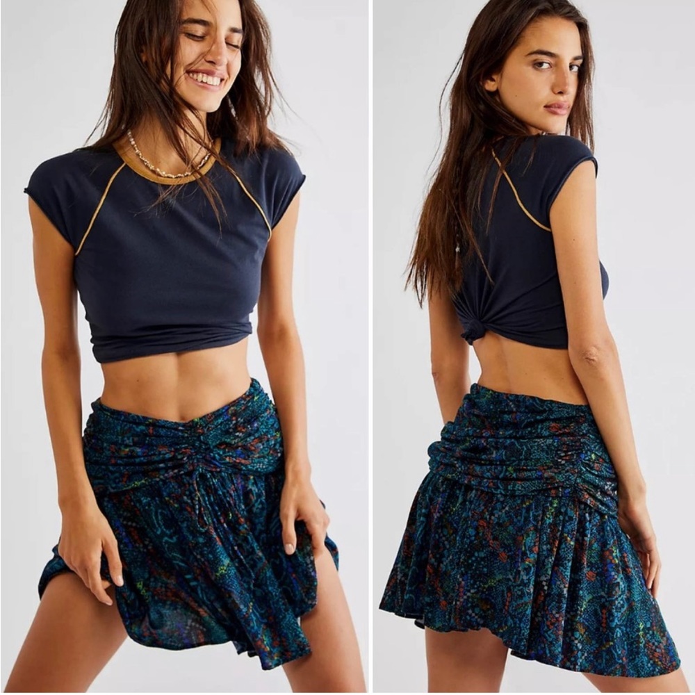 NWT Free People Saturday Sun Mini Skirt Who is She